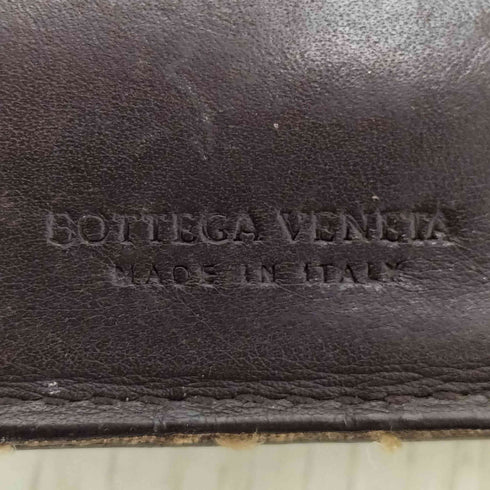 ボッテガヴェネタ BOTTEGA VENETA イタリア製 イントレチャート レザー 二つ折り 財布 メンズ