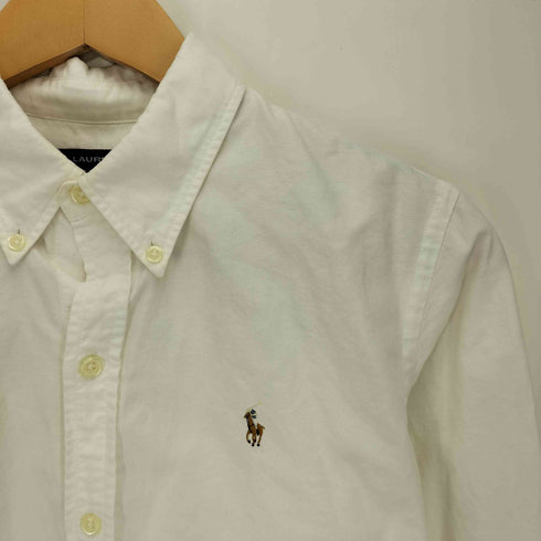 ラルフローレンスポーツ RALPH LAUREN SPORT SLIM FIT ポニー刺繍 L/S ボタンダウン シャツ レディース JPN:9号