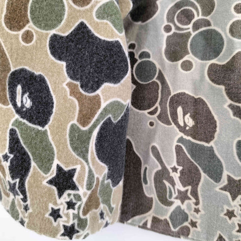 ベイプ BAPE カモフラ柄 マフラー メンズ