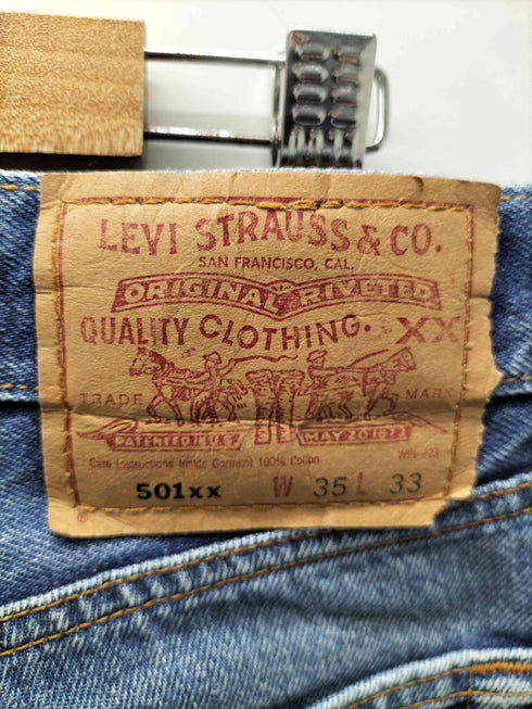 リーバイス Levis 90-00S メキシコ製 501 ボタンフライ ストレート デニム パンツ ボタン裏 647 メンズ W35L33