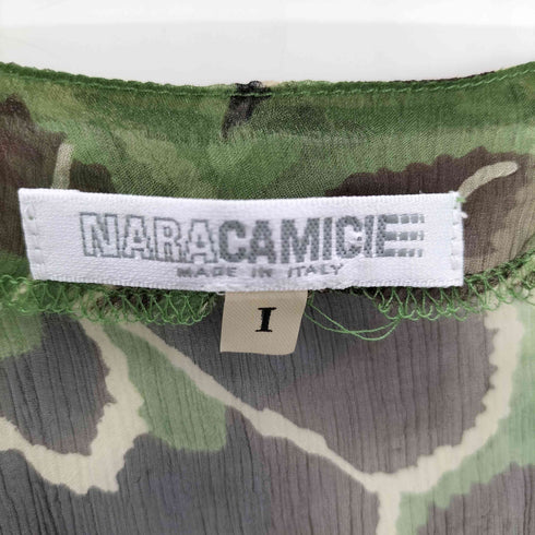 NARACAMCIE イタリア製 花柄 1B レース リネン カーディガン レディース 1