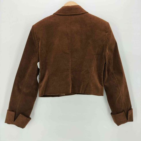 ザラ ZARA ショートベルベットジャケット レディース import:M