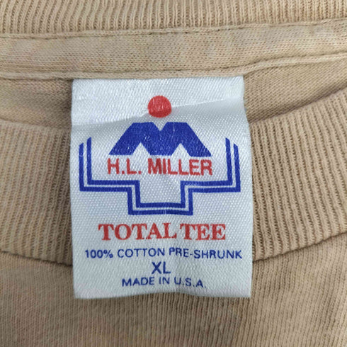 H.L.MILLER ボディ 90S USA製 袖シングルステッチ SOLID LIGHT JESUS イエス・キリスト メッセージ Tシャツ メンズ import:XL