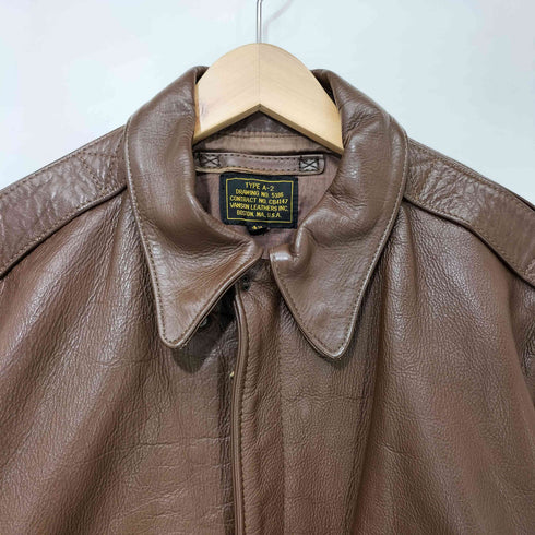 バンソン VANSON Type A-2 Leather Flight Jacket A-2 フライトジャケット メンズ US:42