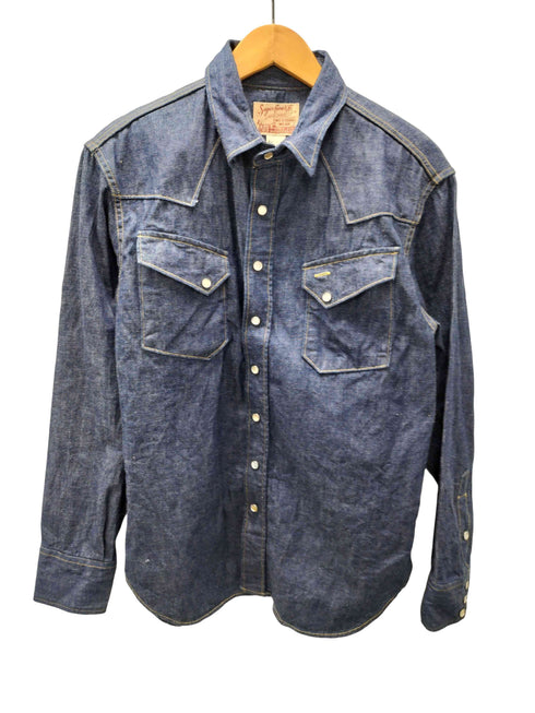 シュガーケーン SUGAR CANE SC28190 BLUE DENIM WESTERN SHIRT デニム ウエスタン シャツ メンズ 15