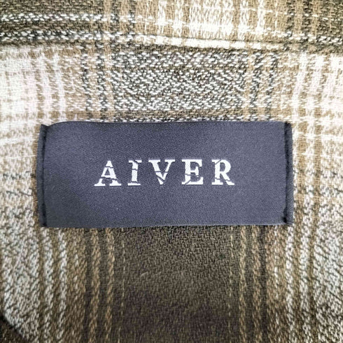AIVER スプレー加工 オンブレチェック シャツ メンズ JPN:M