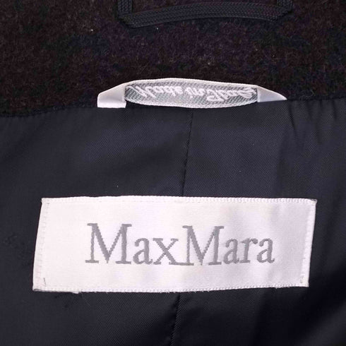 マックスマーラ MAX MARA 白タグ フード付き ウールジャケット コート レディース USA6