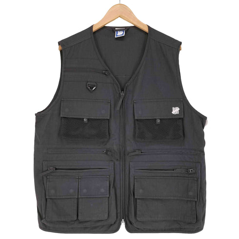 アンディフィーテッド UNDEFEATED Vests Unisex V-neck Moderate Workwear ジップ ベスト メンズ M