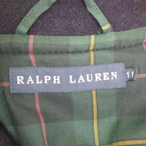 ラルフローレン RALPH LAUREN 裏地チェック ダブルブレスト ピーコート レディース 11