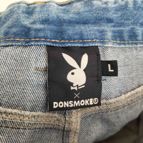 プレイボーイ PLAYBOY ×DONSMOKE Dirty Washed Jeans ダーティー ウォッシュ ジーンズ デニムパンツ メンズ L