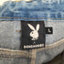 プレイボーイ PLAYBOY ×DONSMOKE Dirty Washed Jeans ダーティー ウォッシュ ジーンズ デニムパンツ メンズ L