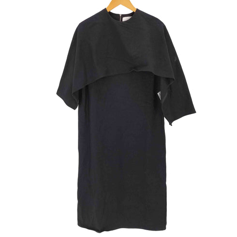 ジルサンダー JIL SANDER 24SS DRESS W/CAPE ケープデザインコットンドレスワンピース レディース XS