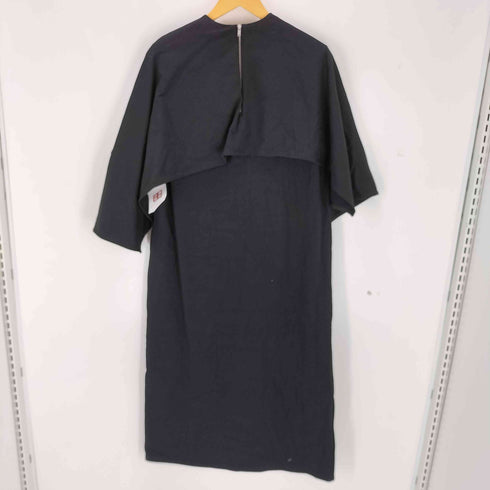 ジルサンダー JIL SANDER 24SS DRESS W/CAPE ケープデザインコットンドレスワンピース レディース XS