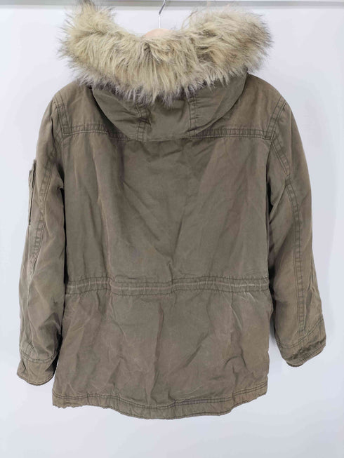 アメリカンイーグルアウトフィッターズ AMERICAN EAGLE OUTFITTERS 00S OLD 裏ボア ファー フーデット ミリタリー モッズ フィールド コート Y2K メンズ import:M