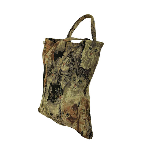 ブレス BLESS 21AW CAT BAG ゴブラン 織り 猫 ネコ キャット 総柄 トートバック メンズ