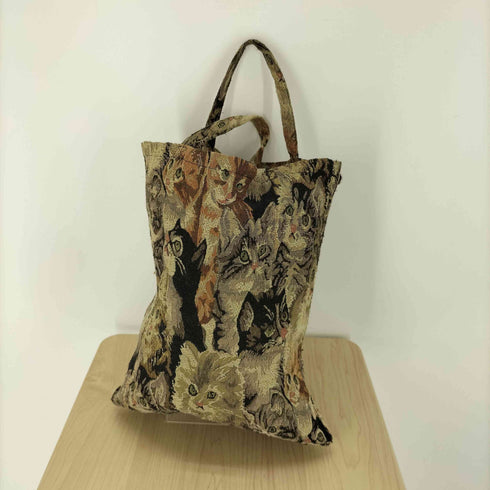 ブレス BLESS 21AW CAT BAG ゴブラン 織り 猫 ネコ キャット 総柄 トートバック メンズ