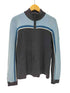 Mossimo スイッチング ライン フルジップ ドライバーズ ニット ジャケット メンズ import:L