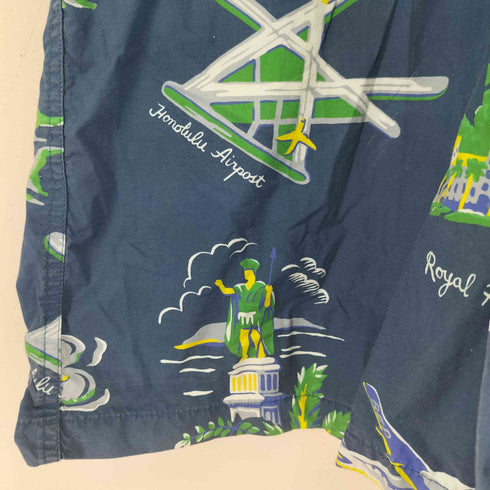 ブラックアイパッチ Black Eye Patch 飛行機柄 半袖オープンカラーシャツ メンズ JPN:XL