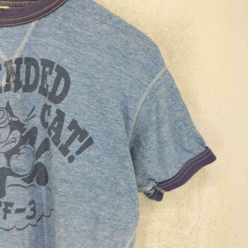 トイズマッコイ TOYS McCOY キャラクター プリント リンガー 半袖 Tシャツ メンズ S