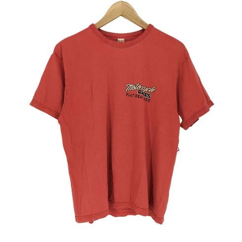 ザフラットヘッド the flat head MOTORCYCLE RACES プリント クルーネック 半袖 Tシャツ メンズ 40