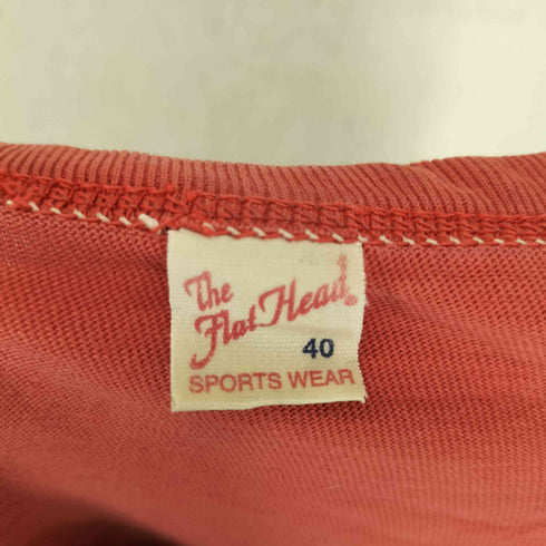 ザフラットヘッド the flat head MOTORCYCLE RACES プリント クルーネック 半袖 Tシャツ メンズ 40
