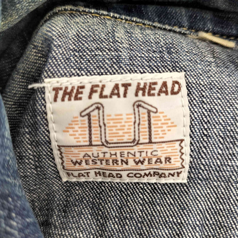 ザフラットヘッド the flat head デニム ウエスタンシャツ メンズ