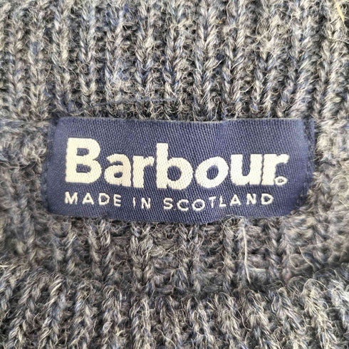 バブアー Barbour スコットランド製 ウール モックネック ニット メンズ S