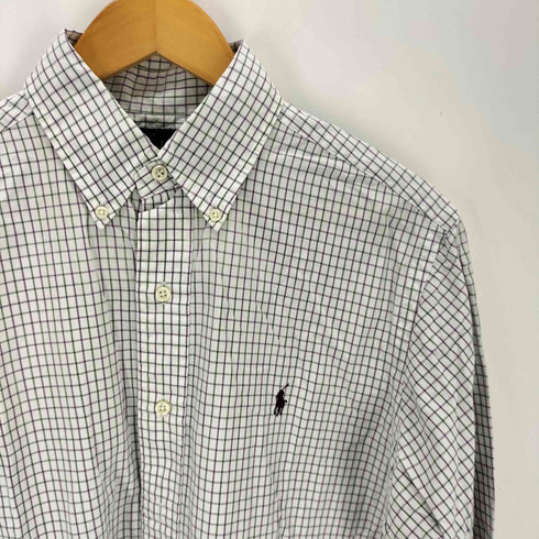 ラルフローレン RALPH LAUREN CLASSIC FIT ポニー刺繍 チェック 長袖ボタンダウン シャツ メンズ import:S