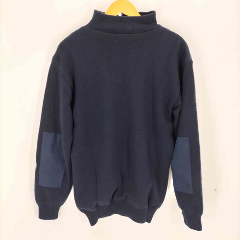 バブアー Barbour スコットランド製 STORM ZIP NECK ウール ハーフジップ ニット コマンドセーター メンズ M