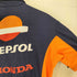REPSOL HONDA レプソル 企業ロゴ 刺繍 半袖 ポロシャツ メンズ M