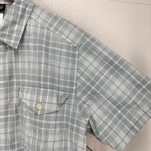 パタゴニア patagonia ORGANIC COTTON チェック 半袖 シャツ メンズ S