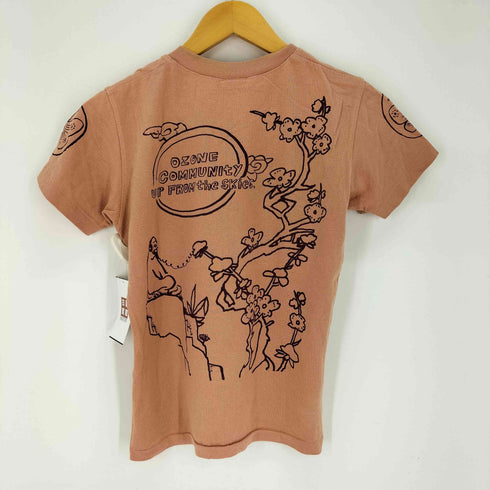 オゾンコミュニティ OZONE COMMYUNITY UP FRON THE SKIES Vネック ミニ Tシャツ レディース