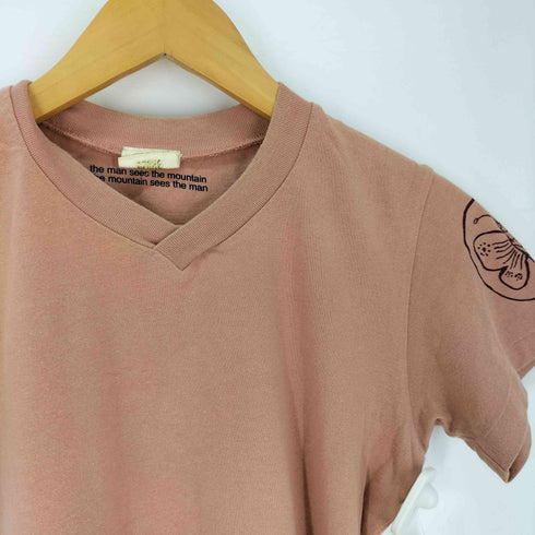 オゾンコミュニティ OZONE COMMYUNITY UP FRON THE SKIES Vネック ミニ Tシャツ レディース