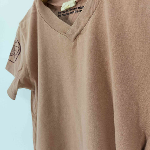 オゾンコミュニティ OZONE COMMYUNITY UP FRON THE SKIES Vネック ミニ Tシャツ レディース
