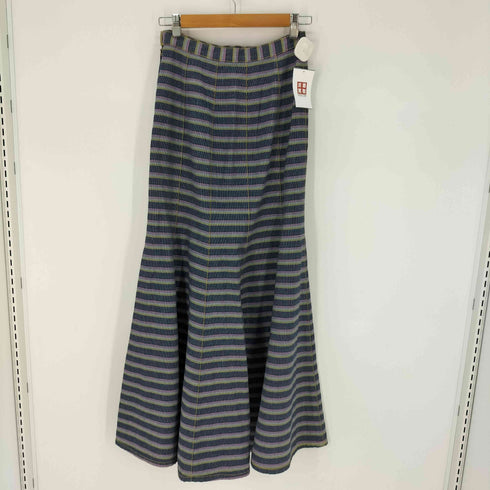 オゾンコミュニティ OZONE COMMYUNITY COUNTRY WEAR マルチボーダー スーパーロング フレアスカート レディース