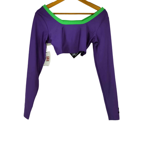 プーマ PUMA Cropped Colorblock Long Sleeve Top レディース L
