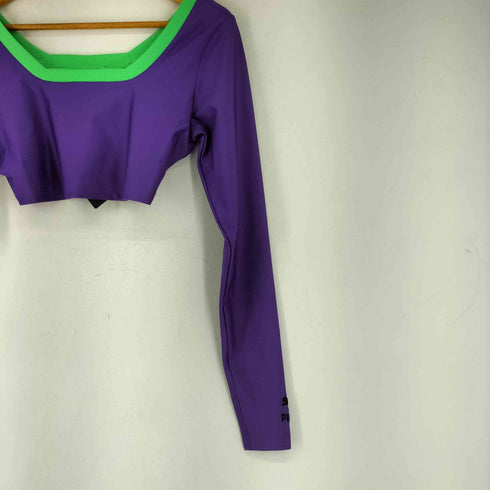 プーマ PUMA Cropped Colorblock Long Sleeve Top レディース L