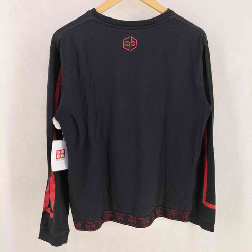 2018 クルーネック HALF プリント 長袖 Tシャツ メンズ L