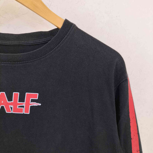 2018 クルーネック HALF プリント 長袖 Tシャツ メンズ L