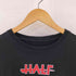 2018 クルーネック HALF プリント 長袖 Tシャツ メンズ L