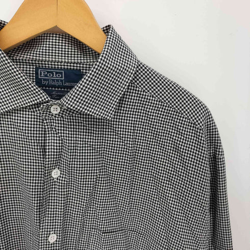 ポロバイラルフローレン Polo by RALPH LAUREN 90S MARSEILLE ポニー無し ギンガムチェック 長袖シャツ メンズ import:XL