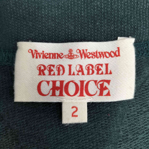 ヴィヴィアンウエストウッドレッドレーベル Vivienne Westwood RED LABEL ドット オーブロゴ刺繍 スクエアネック ロングスリーブカットソー レディース 2