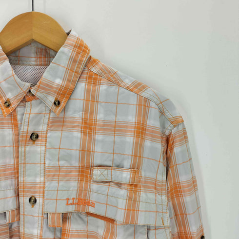 エルエルビーン L.L.Bean 00s チェック柄ロングスリーブ フィッシングシャツ メンズ S