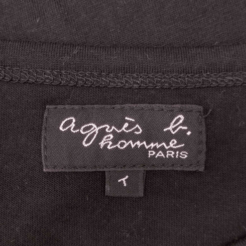 アニエスベーオム Agnes b.homme サンライズ期 クルーネック ロゴ プリント S/S Tシャツ メンズ JPN:1