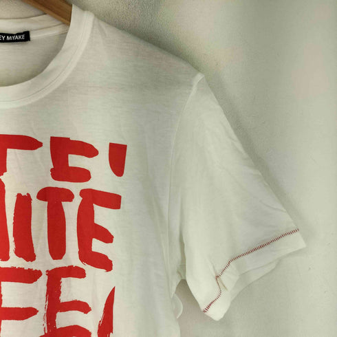 イッセイミヤケ ISSEY MIYAKE 黒タグ 10‐11 A/W CAFE プリント Tシャツ メンズ