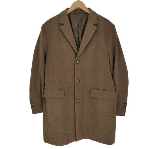 エイチアンドエム H&M ポリウール チェスターコート メンズ L