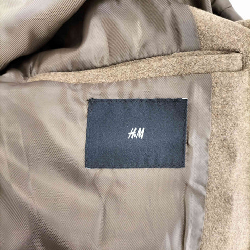 エイチアンドエム H&M ポリウール チェスターコート メンズ L