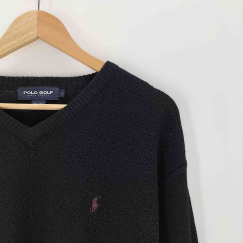 ポロゴルフラルフローレン POLO GOLF RALPH LAUREN ポニー刺繍 Vネック ニット セーター メンズ L