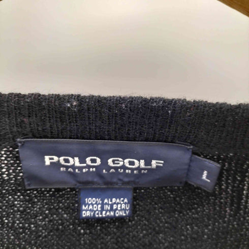 ポロゴルフラルフローレン POLO GOLF RALPH LAUREN ポニー刺繍 Vネック ニット セーター メンズ L