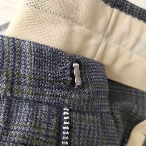 50-60S DAN-PRESS DAN RIVER FABRIC GRIPPER ZIPPER 両爪 カムロック チェック スラックス メンズ
